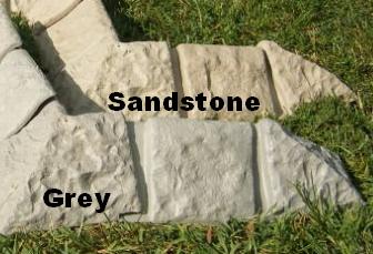 Decorative stone garden edging at Yard Product