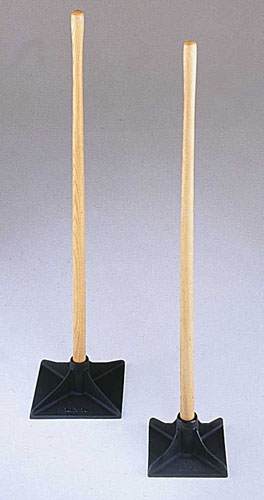 8” tamp, wood handle