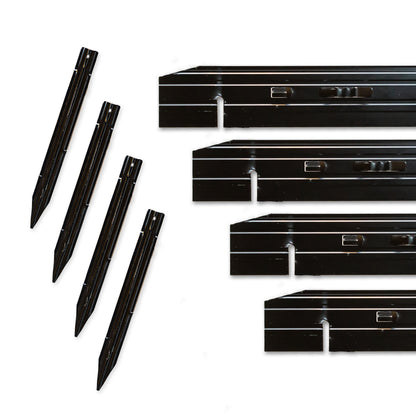 Cleanline 1/8"x3"x8' Black DuraFlex (Box of 15)
