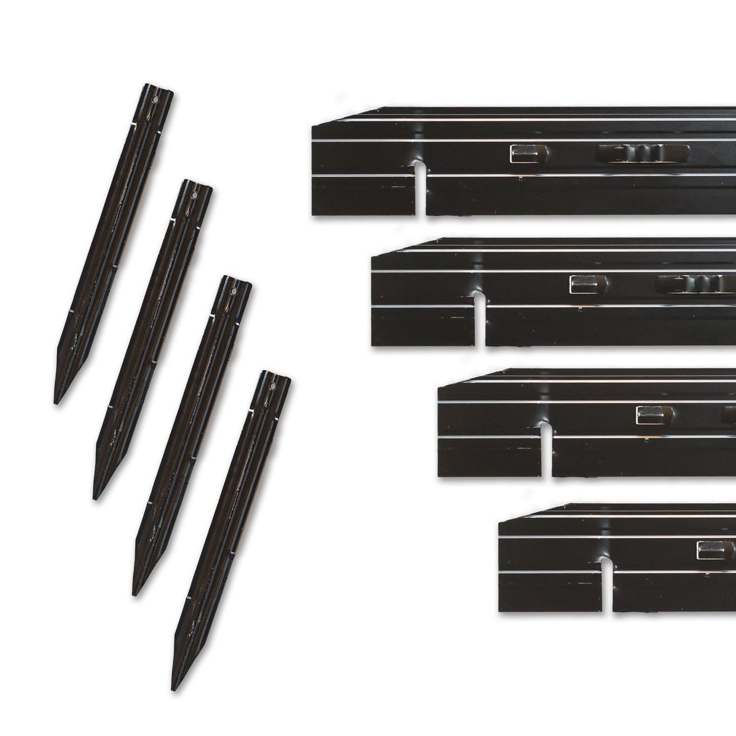 Cleanline 3/16"x4"x8' Anodized Black (Box of 15)